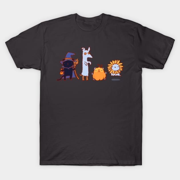 Halloween costume party T-Shirt by Tinyarts